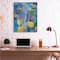 Stupell Industries Field of Abstract Florals Blue Green Yellow Canvas Wall Art